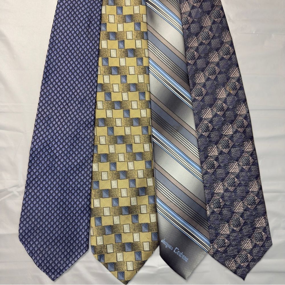 Ralph Lauren, Burma Bibas, Pierre Cardin, and Jacques Carbeau neckties